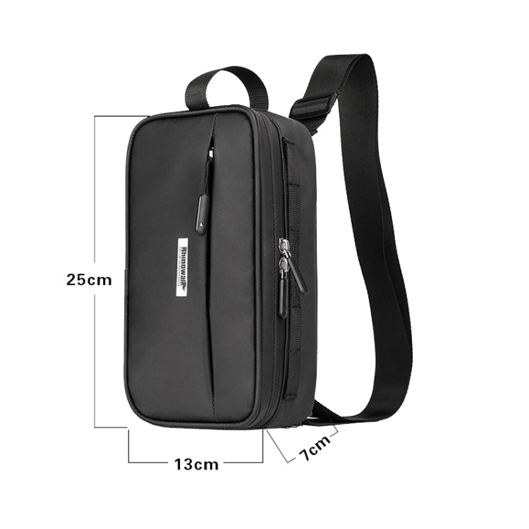 Rhinowalk X21921 2.5L Waterproof Bicycle Front Hanging Bag, Water Repellent (Matt Green), Water Repellent (Matt Black)
