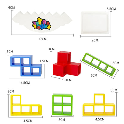 Jeu d'équilibre Blocs à empiler, jouet de table interactif, jouet de jeu d'équilibre