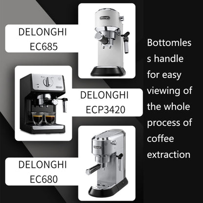 Zinc Alloy Coffee Machine Bottomless Handle For DeLonghi, Style:, Beech Flat Button, Plastic, Bamboo Without Button, Red Gem Without Button, Red Gem Two Wire Circle, Red Gem Straight, Black Rosewood Straight, Red Rosewood Flat Button                   ...