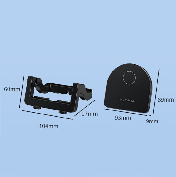 KH-18 15W Vertical Wireless Fast Charger with Phone Holder