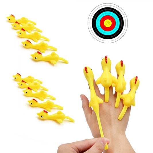 10 jouets dindes collantes et énigmatiques à éjecter des doigts, 10 dindes