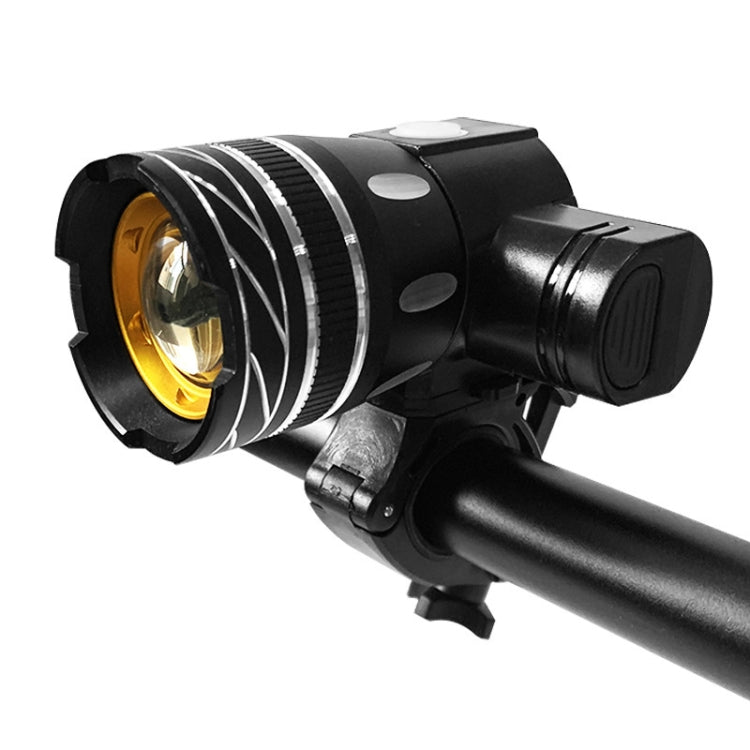 7602 LED USB Charging Telescopic Zoom Bicycle Front Light, Specification:, Headlight, Headlight + 928 Taillight, Headlight + 056 Taillight, Headlight + 313 Taillight, Headlight + Gem Lamp, Headlight +11034 Taillight, Headlight + Laser Taillight        ...