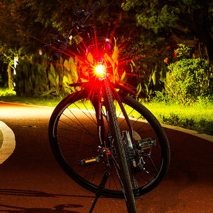 2 PCS AS-08 200LM Aluminum Alloy LED Bicycle Taillight, Red, White
