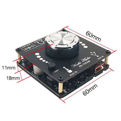 ZK-1002M Mini Stereo Bluetooth Audio Receiver D Class Digital Power Plate Module