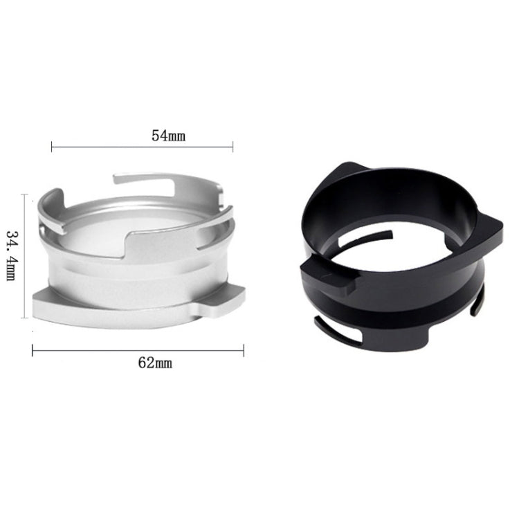 GOP8954 Alloy Coffee Powder Receiving Ring For Breville 8 Series, Black, Silver