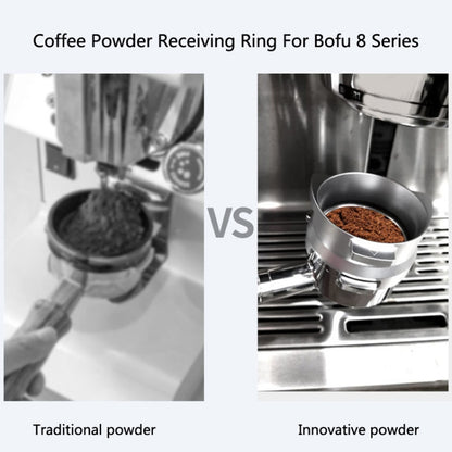 GOP8954 Alloy Coffee Powder Receiving Ring For Breville 8 Series, Black, Silver