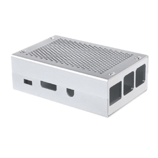 Boîtier de refroidissement en alliage d'aluminium pour Raspberry Pi 3 Modèle B et Pi 2/B+, noir et argent.