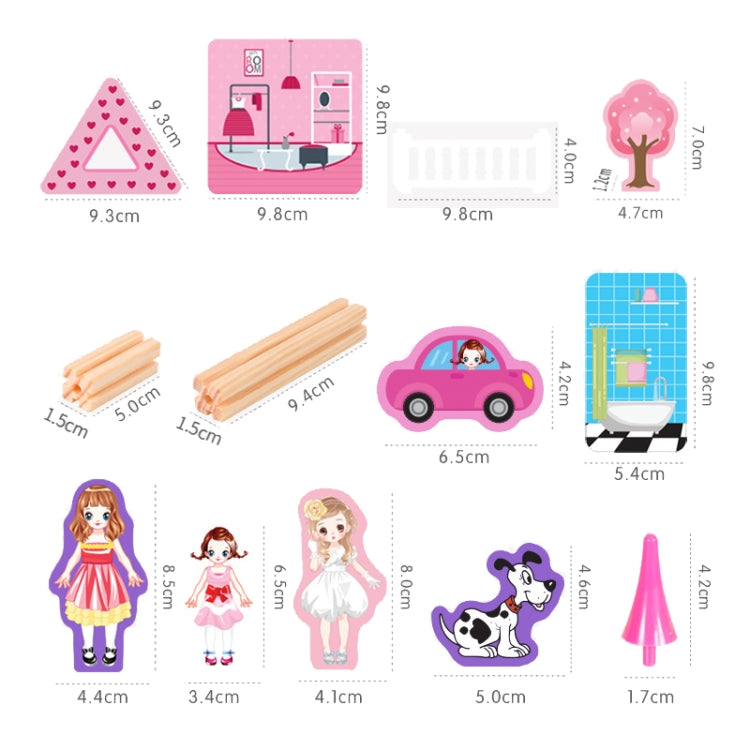 Children Building Master Wooden Toy 3D Assembled Model, 298 PCS