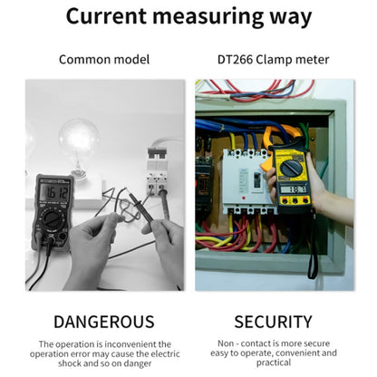 ANENG DT266 Multimètre Pince Automatique de Haute Précision avec Buzzer, DT266 Rouge