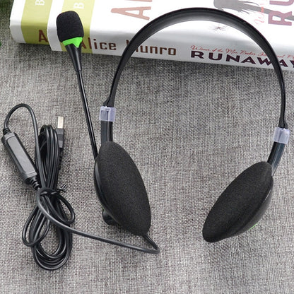USB440 Universal USB Computer Cable Head Wearable Electricity Music Voice Headphones