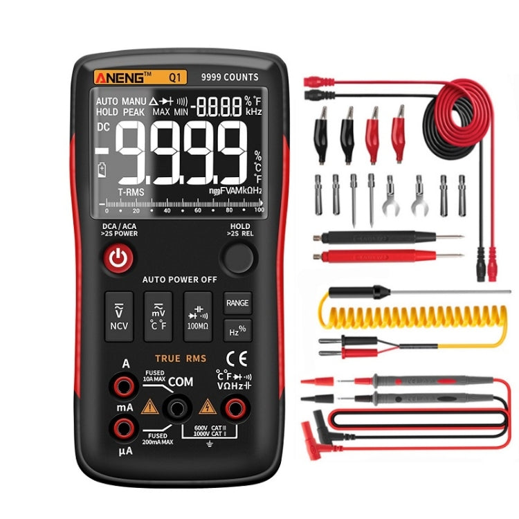 ANENG AN-Q1 Automatic High-Precision Intelligent Digital Multimeter, Standard, Standard with Cable