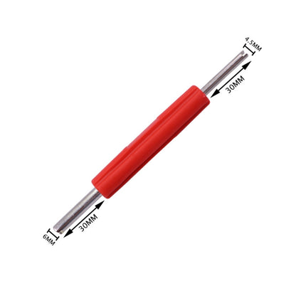 Clé de valve 20 PCS Clé de valve de climatisation de voiture Outil de commutation double usage pour pneu de roue, Clé de valve