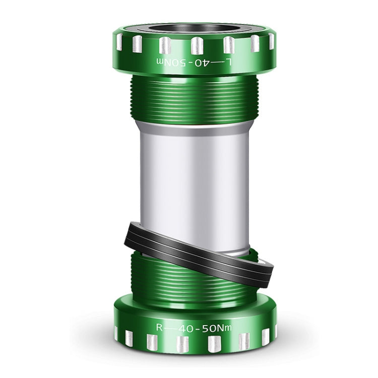 WEST BIKING Mountain Road Bike Screw-In Bearing Bottom Axle, Black, Silver, Red, Gold, Green, Purple