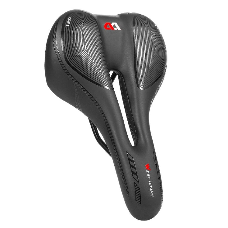 WEST BIKING Bicycle Riding Comfortable Silicone Saddle, Style:, Geometric, Emergency Ribbon, Fish Scale, Rhombus Annual Wheel (Sponge), Fish Scale (Sponge)