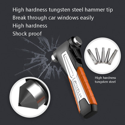 CS-B07 Car Multi-Function Emergency Hammer Fire Escape Hammer, Red, Black