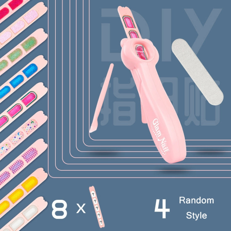 DIY Push Type Glam Nail Machine Girl Dressing Toy, DIY Push Type Glam Nail Machine