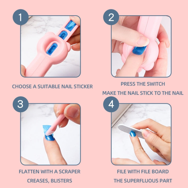 DIY Push Type Glam Nail Machine Girl Dressing Toy, DIY Push Type Glam Nail Machine
