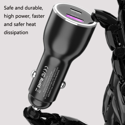 QL845C PD 45W Chargeur de voiture USB-C / Type-C + QC 3.0 USB, QL845C