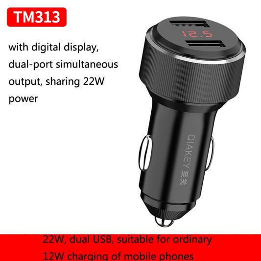 Chargeur de voiture rapide double port QIAKEY, TM313, TM319, TM328, TM328L, TM329, TM330