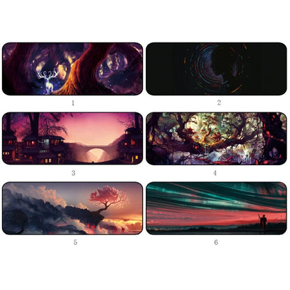 Hand-Painted Fantasy Pattern Mouse Pad, Size:, 300 x 800 x 1.5mm Not Overlocked, 300 x 800 x 2mm Seaming, 300 x 800 x 3mm Seaming, 300 x 800 x 4mm Seaming, 300 x 800 x 5mm Seaming, 400 x 900 x 1.5mm Not Overlocked, 400 x 900 x 2mm Seaming              ...