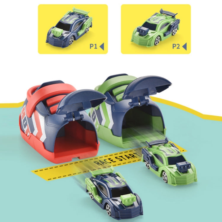 Ensemble de jouets de voiture à éjection pour enfants, rouge, vert