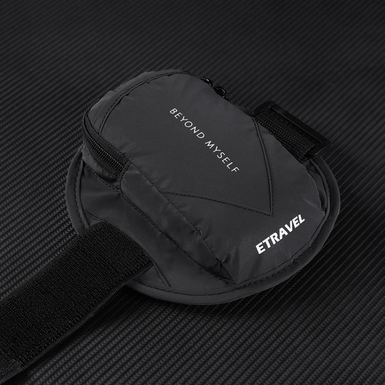 ETRAVEL SBB03 Outdoor Running Mobile Phone Wrist Arm Bag, Reflective Black, Reflective Silver Gray, Reflective Fluorescent Yellow