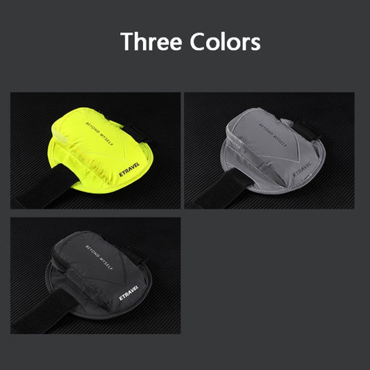 ETRAVEL SBB03 Outdoor Running Mobile Phone Wrist Arm Bag, Reflective Black, Reflective Silver Gray, Reflective Fluorescent Yellow