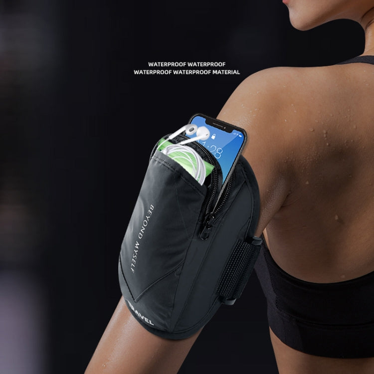 ETRAVEL SBB03 Outdoor Running Mobile Phone Wrist Arm Bag, Reflective Black, Reflective Silver Gray, Reflective Fluorescent Yellow