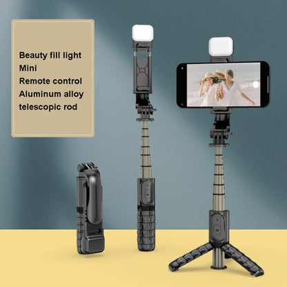 Mini Selfie Stick Integrated Multifunctional Bluetooth Selfie, Specification:, Q11S 76cm With Fill Light, Q10S 70cm With Fill Light, Q11 74CM Without Fill Light, Q10 68CM Without Fill Light