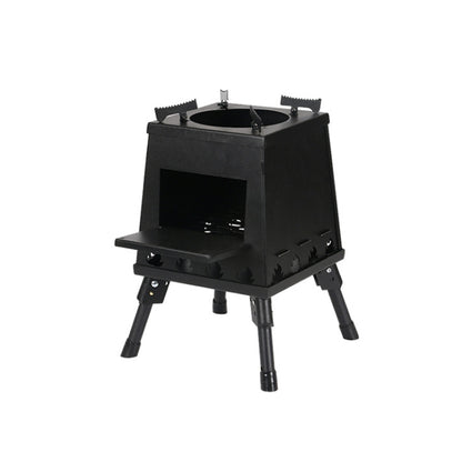 Outdoor Camping Folding Portable Barbecue Wood Stove, Size:, Small (Green), Small (Black), Small (Stainless Steel), Large (Green), Large (Black), Large (Stainless Steel)