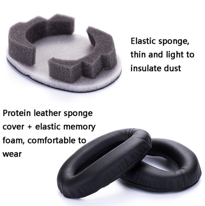 2 PCS Leather Headset Earmuffs for Sony 1000XM4, Black with Snap, Champagne with Snap, Black Protein Skin No Snap, Black Lambskin No Snap, Champagne Lambskin No Snap