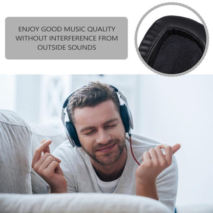 2 PCS Headset Sponge Earpads For Logitech G633 / G933, Black Gel