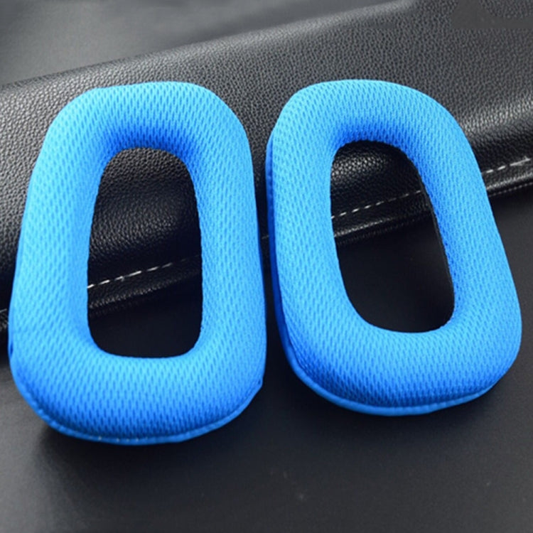 2 PCS Headset Sponge Earmuffs for Logitech G35 / G930 / G430 / F450, Black, Blue, Black+Red