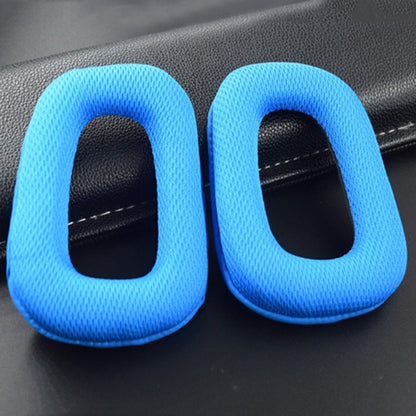 2 PCS Headset Sponge Earmuffs for Logitech G35 / G930 / G430 / F450, Black, Blue, Black+Red