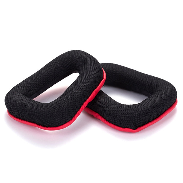 2 PCS Headset Sponge Earmuffs for Logitech G35 / G930 / G430 / F450, Black, Blue, Black+Red