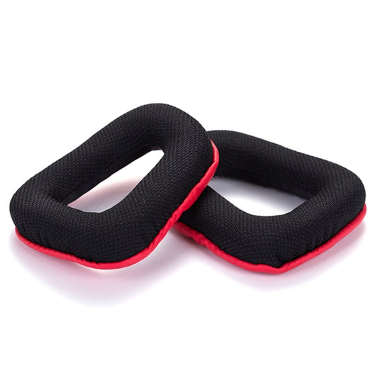 2 PCS Headset Sponge Earmuffs for Logitech G35 / G930 / G430 / F450, Black, Blue, Black+Red