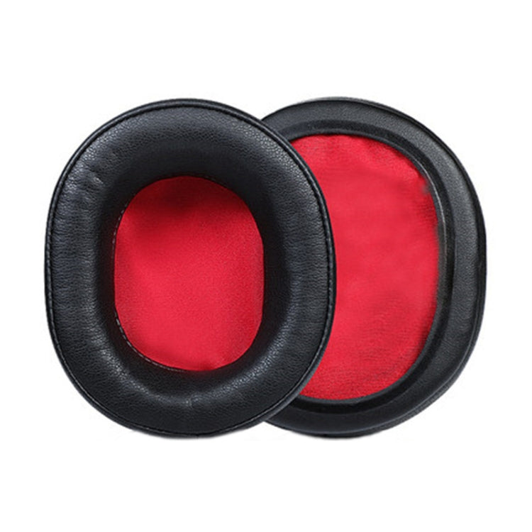2 PCS Headset Protein Leather Earmuffs for Audio-Technica  ATH-WS660BT, Black, Black+Red, Gray+Blue