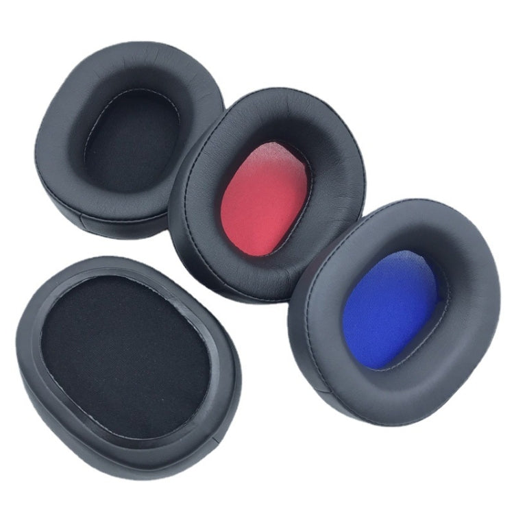 2 PCS Headset Protein Leather Earmuffs for Audio-Technica  ATH-WS660BT, Black, Black+Red, Gray+Blue