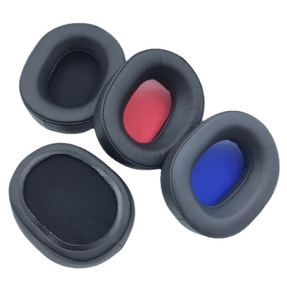 2 PCS Headset Protein Leather Earmuffs for Audio-Technica  ATH-WS660BT, Black, Black+Red, Gray+Blue