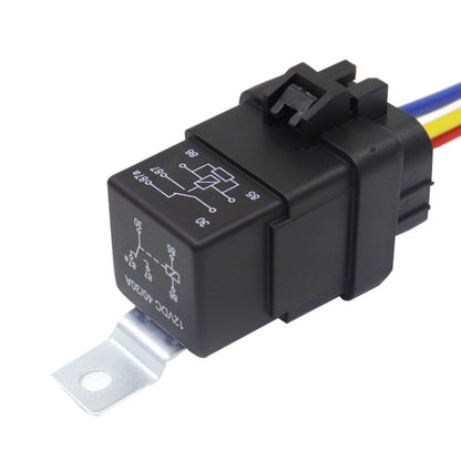 2 PCS 1040 5 Pin Waterproof Integrated Automotive Relay With Bracket, 12V, 24V