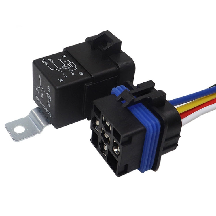 2 PCS 1040 5 Pin Waterproof Integrated Automotive Relay With Bracket, 12V, 24V