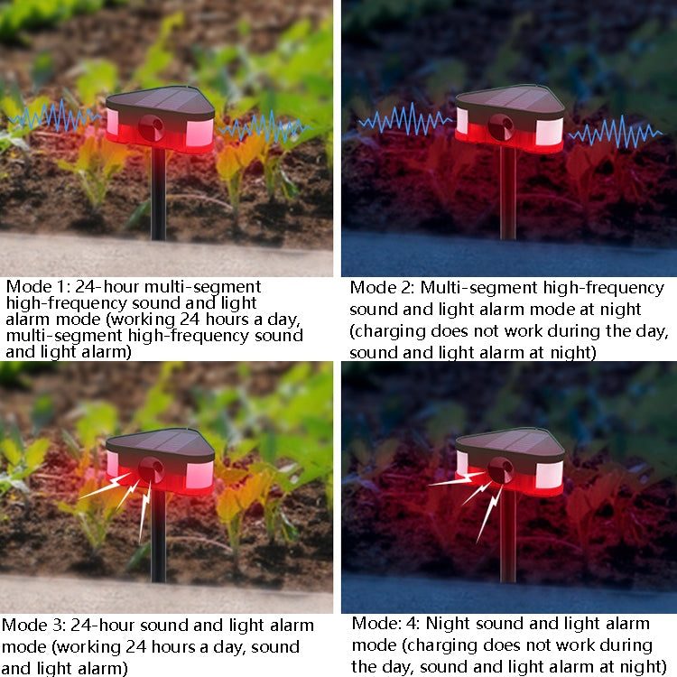 Solar Mouse Repeller High Frequency Ultrasonic Animal Drive, Solar Mouse Repeller