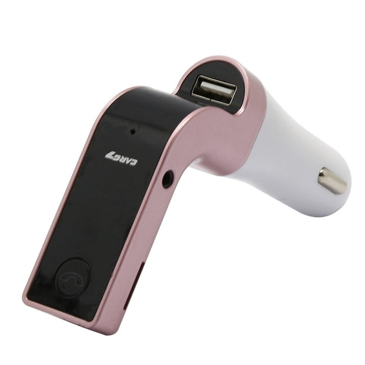 Lecteur MP3 Bluetooth mains libres FM pour voiture G7, G7 Or, G7 Argent, G7 Noir, G7 Rose, G7 Or Rose