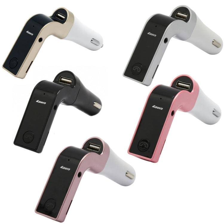 Lecteur MP3 Bluetooth mains libres FM pour voiture G7, G7 Or, G7 Argent, G7 Noir, G7 Rose, G7 Or Rose