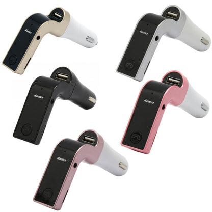 Lecteur MP3 Bluetooth mains libres FM pour voiture G7, G7 Or, G7 Argent, G7 Noir, G7 Rose, G7 Or Rose