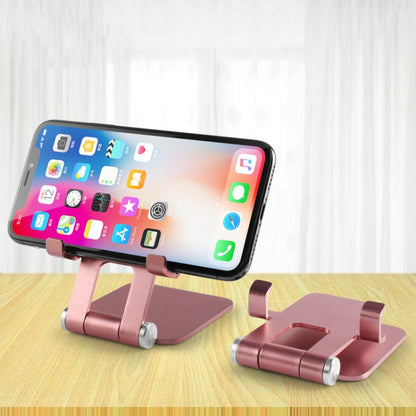 MT510 Universal Metal Folding Stand For Mobile Phone And Tablet, Moonlight Silver, Mysterious Black, Rose Gold