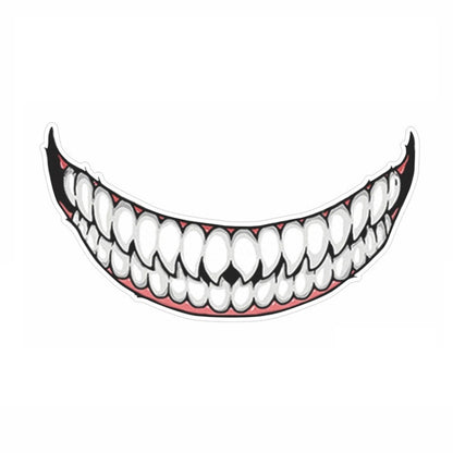 J06 Motorcycle Helmet Sticker, Small Teeth