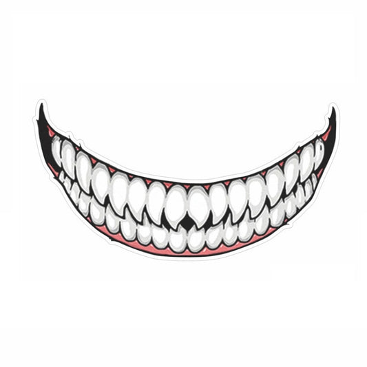 J06 Motorcycle Helmet Sticker, Small Teeth