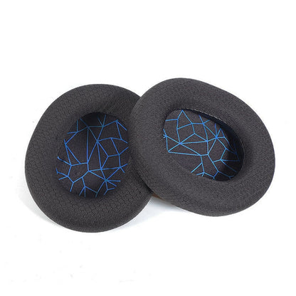 2pcs Sponge Headset Pad for Steelseries Arctis Pro / Arctis 3 / 5 / 7(Black Grey Leather)