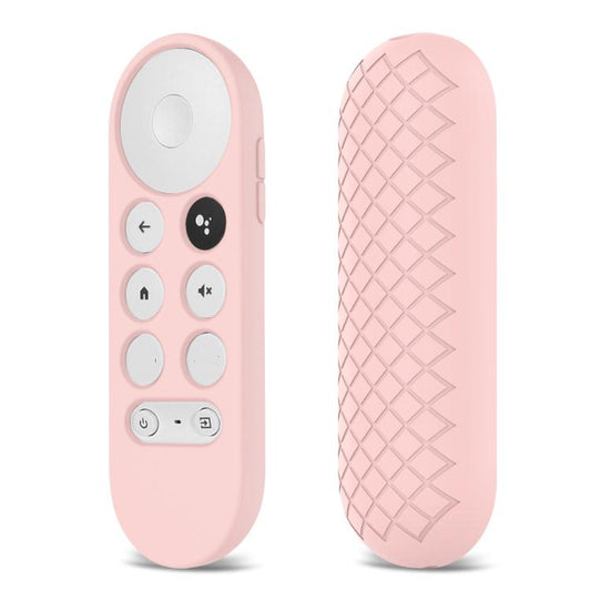 2 Stück Silikon-Schutzhülle für Google Chromecast 2020 Fernbedienung, Rot), (Schwarz), (Silbergrau), (Himmelblau), (Weiß), (Rosa)
